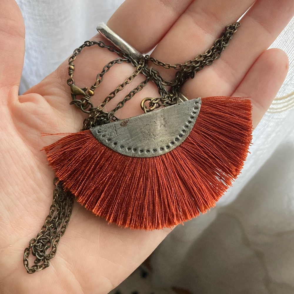 Noonday Collection Fringed Crescent Necklace
